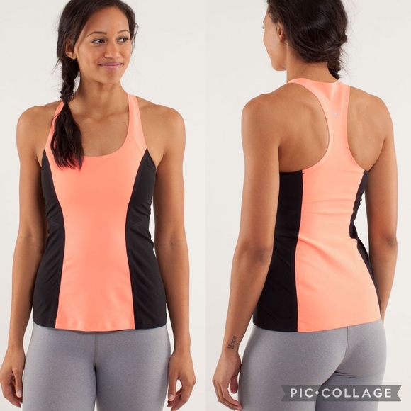 Lululemon Cool Racerback Pink Black